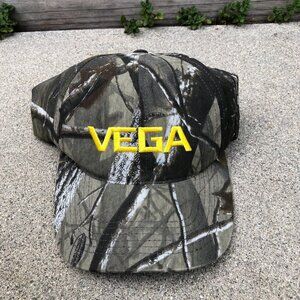 Vintage GRAFFITI VEGA Camo Baseball Hat Men's Green Adjustable Cap USA​
